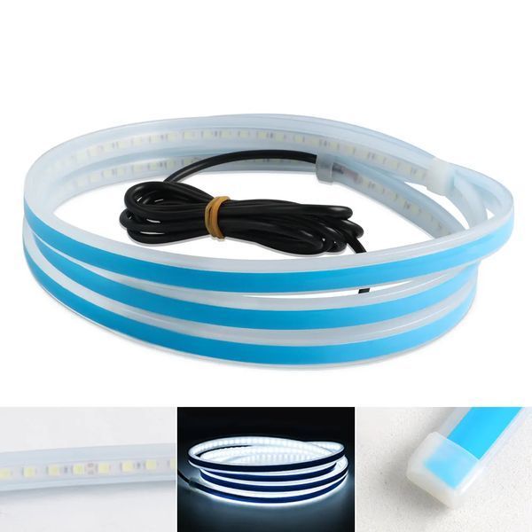 Подсветка капота с динамическим включением White LED DRL 120см Белая 107954 фото