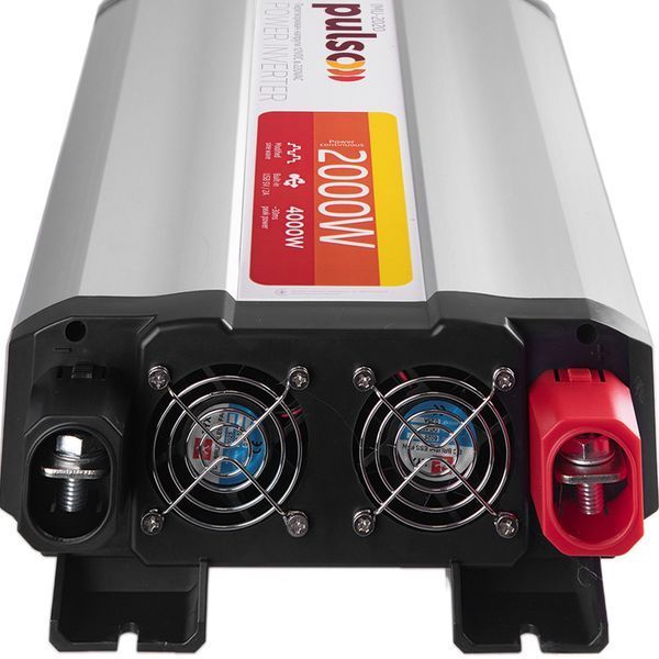 Преобразователь напряжения Pulso IMU-2020 12V-220V 2000W 1USB-5V DC 2.0A 2-Розетки (мод. синусоид) 123141 фото