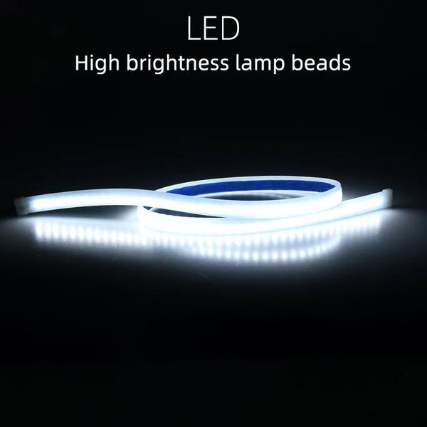 Подсветка капота с динамическим включением White LED DRL 120см Белая 107954 фото