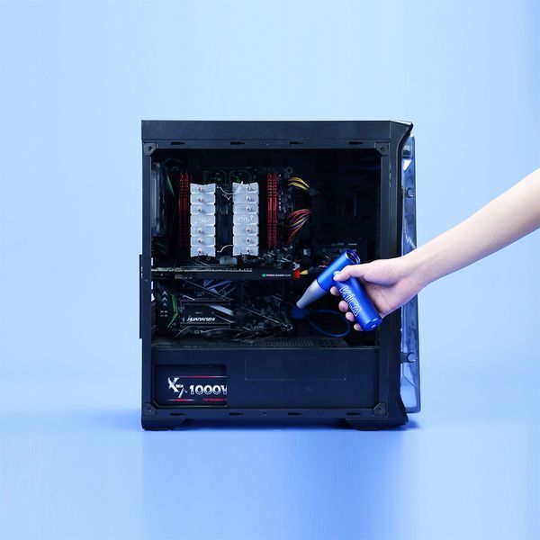 Многофункциональный портативный мини турбо вентилятор KICA Jet Fan Black 108094 фото