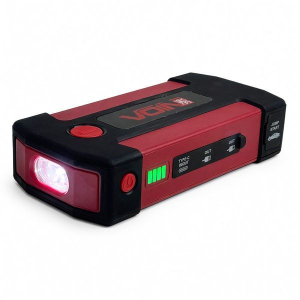 Пусковий пристрій (бустер) для авто Voin JS-500 1000А + Power Bank 10000mAh 12V LED-ліхтар 124624 фото
