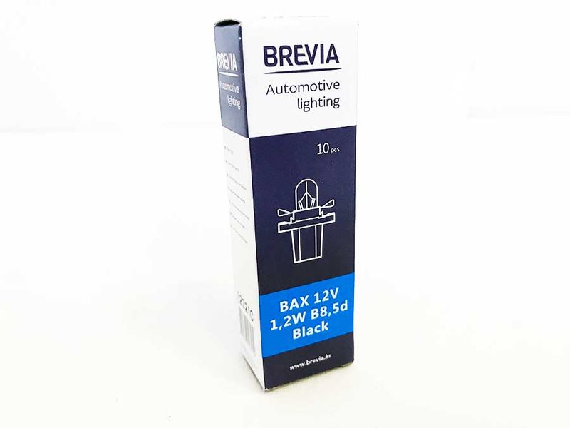 Автолампа Brevia BAX 12V 1.2W B8.5D Black (приборная) 59420 фото