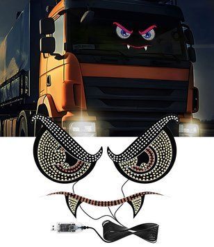 Світлодіодна LED панель Очі X27 EMYDP-X White Red+Blue (к-т 2шт) 124334 фото