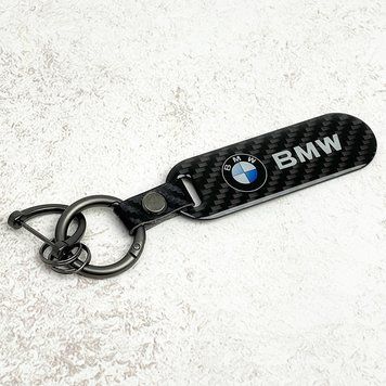 Автомобильный брелок BMW карбоновая пластина Carbon (Original) 123533 фото