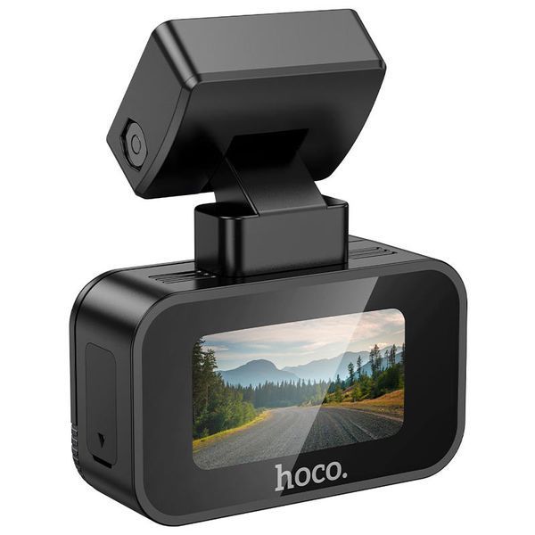 Відеореєстратор Hoco Mini Screen Dashcam DV10 1.47" IPS 1080P 30fps WiFi Black 123286 фото