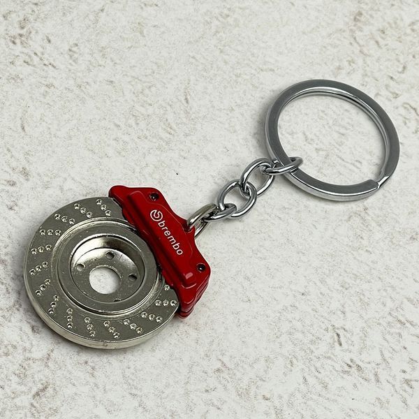 Автомобільний брелок Гальмівний диск + рухомий супорт BREMBO (метал) 124030 фото