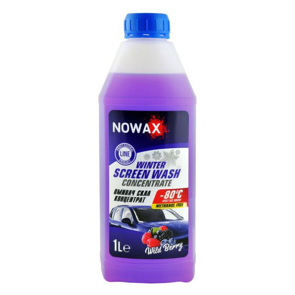 Омыватель зимний NOWAX Winter Screen Wash concentrate -80C Wildberry NX01172 (концентрат) 1л 103095 фото