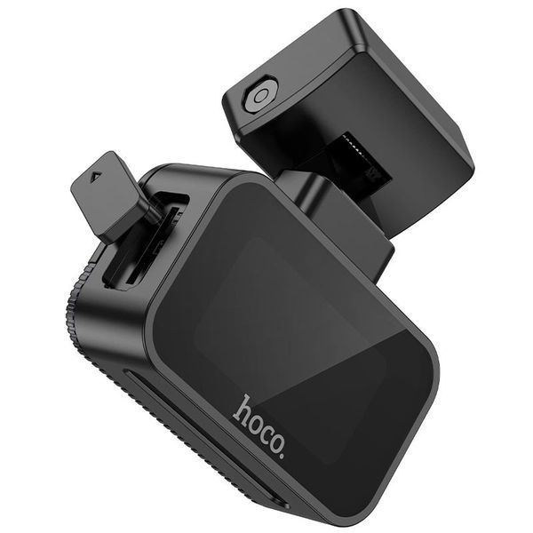 Відеореєстратор Hoco Mini Screen Dashcam DV10 1.47" IPS 1080P 30fps WiFi Black 123286 фото