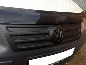 Зимняя накладка Volkswagen Caddy 2004-2010 (на решетку радиатора) матовая DD 59137 фото