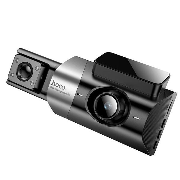 Видеорегистратор Hoco Triumph Three-Screen Simultaneous Display DI64 3" 720P/480P/480P WiFi Black 123447 фото