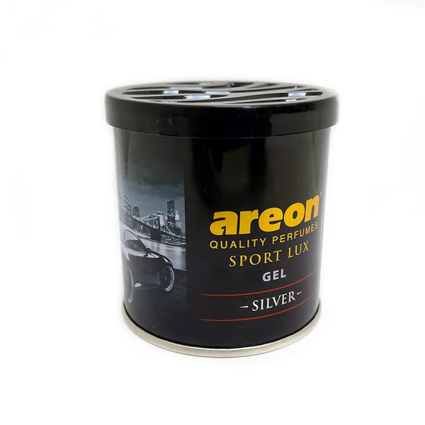 Ароматизатор Areon Sport Lux Gel 80g - Silver 95765 фото