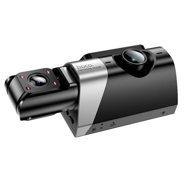 Видеорегистратор Hoco Triumph Three-Screen Simultaneous Display DI64 3" 720P/480P/480P WiFi Black 123447 фото