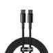 Кабель Baseus Type-C to Type-C Tungsten Gold Fast Charging 2M 100W 5A (CATWJ-A01) Black 123675 фото 1