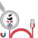 Кабель Pulso 2301L RD USB - Lightning 2,4А 1м магнитный Red (MC-2301L RD) 108626 фото 2