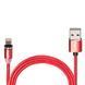 Кабель Pulso 2301L RD USB - Lightning 2,4А 1м магнитный Red (MC-2301L RD) 108626 фото 1