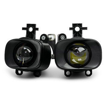 Противотуманные светодиодные фары Nissan, Renault NEW Bi-Led линзы 90W W/W (к-т 2шт) 123050 фото