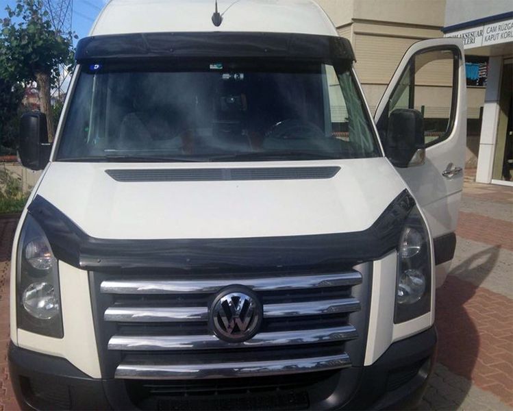 Накладки на решетку радиатора Volkswagen Crafter 2006-2011 (5шт.нерж.) Carmos 58814 фото