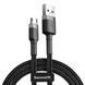 Кабель Baseus Cafule MicroUSB 2.4A, 1M Серый + Черный (CAMKLF-BG1) 104131 фото 1