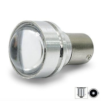 Світлодіодна автолампа P21W BA15S 10W 9 SMD Лінза 12-24V 109078 фото