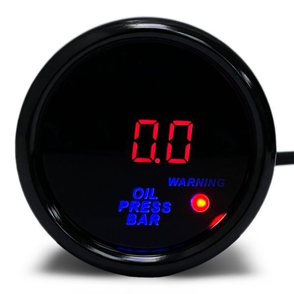 Тиск олії Ket Gauge 8804 Black 52 мм 109672 фото