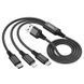 Кабель HOCO X76 USB - 3in1 Lightning/Type-C/MicroUSB Super charging cable 1m 2A 105369 фото 1