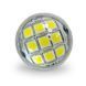 Світлодіодна автолампа P21W BA15S 10W 9 SMD Лінза 12-24V 109078 фото 2