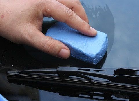 Синя глина Blue Clay Bar для очищення кузова автомобіля 100g 59588 фото