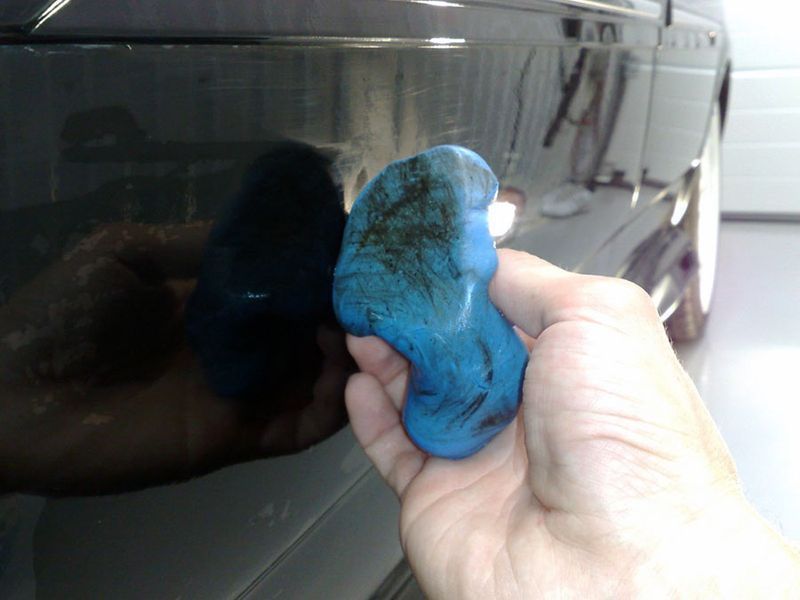 Синя глина Blue Clay Bar для очищення кузова автомобіля 100g 59588 фото