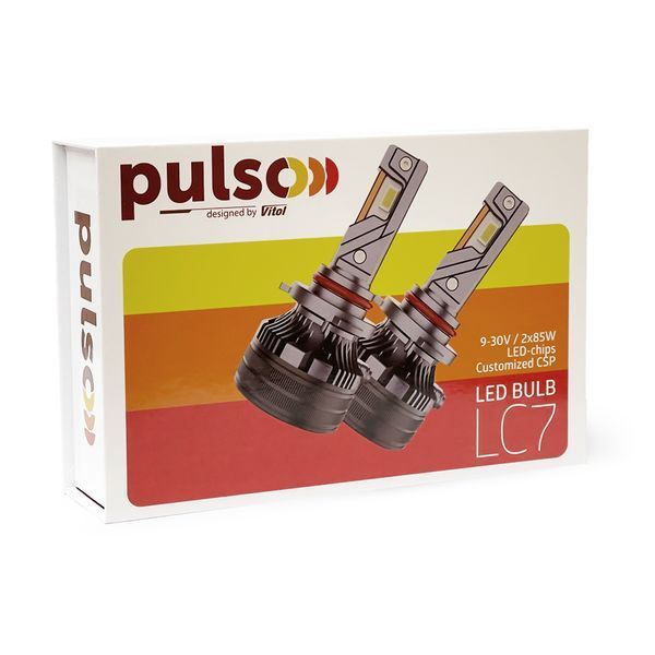 Светодиодные автолампы Pulso LC7 H11, H8, H9, H16 85W 6000K 12000Lm 9-32V (2 шт.) 121819 фото