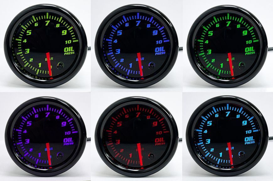 Давление масла Ket Gauge 5204 RGB Black 52 мм 109680 фото