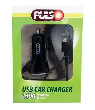 Зарядное Pulso C-2407 BK USB - Android (12/24V - 5V 2,4A) 33797 фото