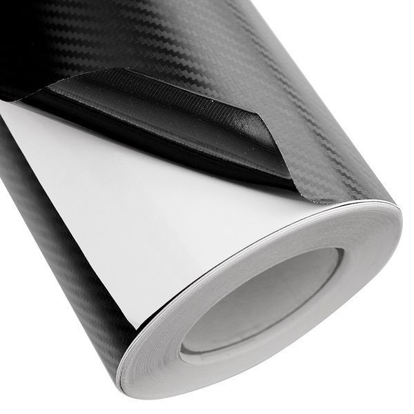 Карбоновая пленка Тайвань 3D Carbon (крупный квадрат) 160 микрон Черная (CL-3DCF-BG) 109119 фото