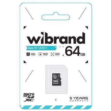 Карта пам'яті Wibrand 64GB microSDXC class 10 UHS-I (WICDXU1/64GB) 124245 фото