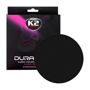 Губка з липучкою для полірування K2 Duraflex чорна м'яка 150mm L614 124525 фото