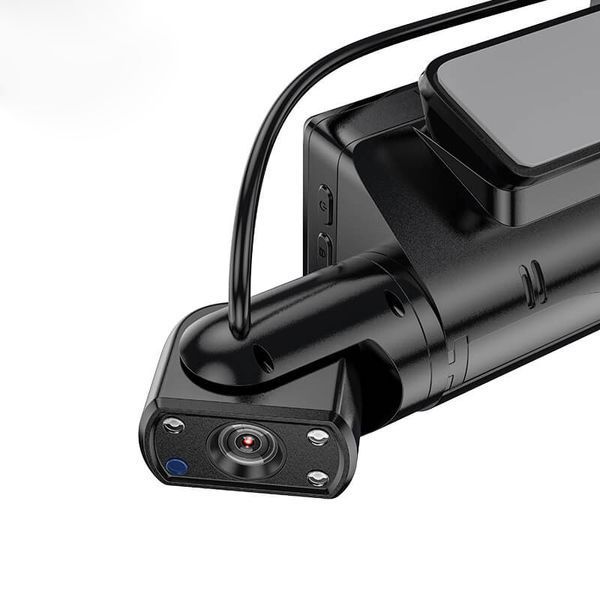 Відеореєстратор Hoco Dual Cameras Driving Recorder Di07 3" HD 2 Camera Black 122599 фото