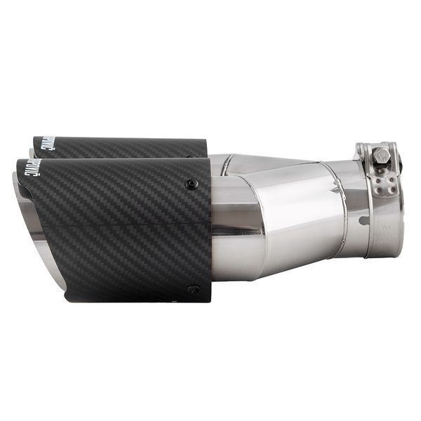 Насадка глушника Akrapovic VT НГ-1135B Matte Подвійна 64-89мм 122731 фото
