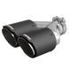 Насадка глушника Akrapovic VT НГ-1135B Matte Подвійна 64-89мм 122731 фото 1