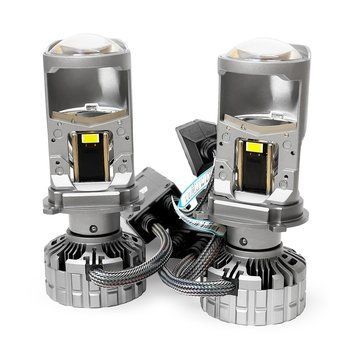 Світлодіодні Mini лінзи EvroAuto Light X L12 H4 50/70W 5000K 12000Lm +500% 12-24V (2 шт.) 121660 фото