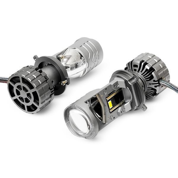 Світлодіодні Mini лінзи EvroAuto Light X L12 H4 50/70W 5000K 12000Lm +500% 12-24V (2 шт.) 121660 фото