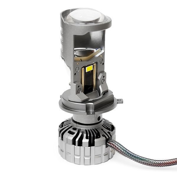 Світлодіодні Mini лінзи EvroAuto Light X L12 H4 50/70W 5000K 12000Lm +500% 12-24V (2 шт.) 121660 фото