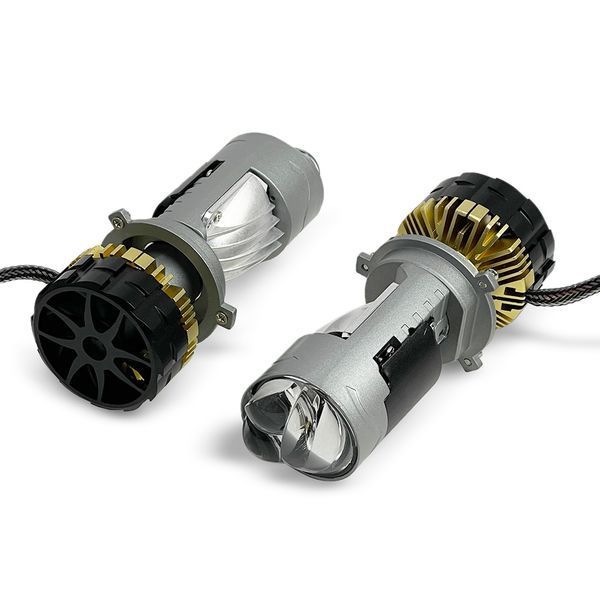Автолампи світлодіодні Mini лінзи Guarand AM37 Н4 45/65W 6000K 16000Lm 12V (2 шт.) 123397 фото