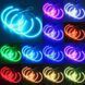 Діодні кільця для BMW E36, E38, E39, E46 (Діам.131. 4шт.) RGB з Bluetooth 66463 фото 4