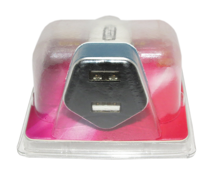 Автомобильное зарядное устройство Voin (Pulso) C-2406 2USB 12-24V на 5V с вольтметром 53901 фото