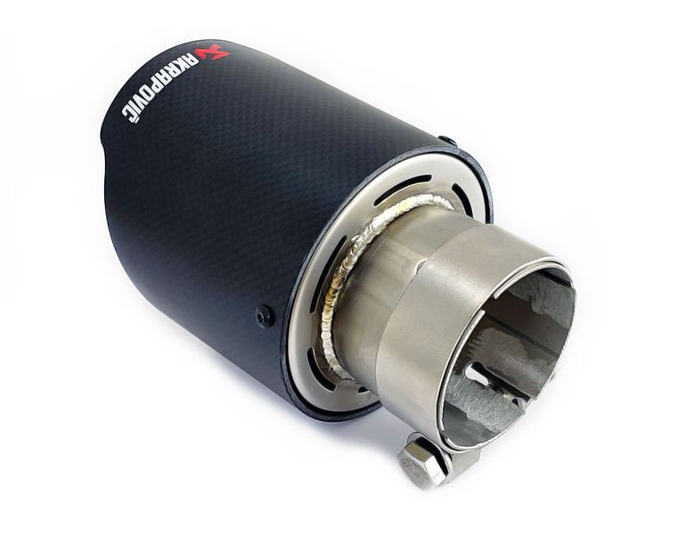 Насадка глушника Akrapovic AK66-101 Одинарна (ZB) carbon 96118 фото