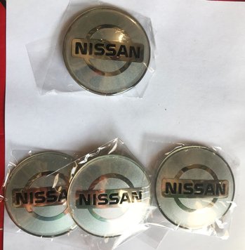 Наклейки на диски 65мм Nissan серые 42492 фото