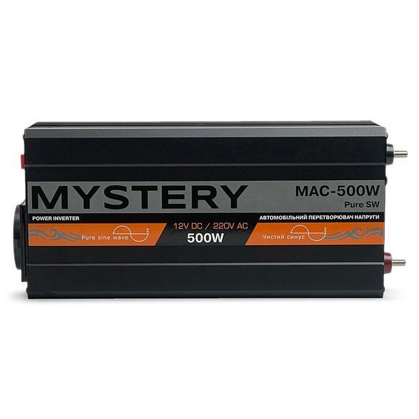 Преобразователь напряжения Mystery MAC-500W PURE SW 1USB 1-Розетка (прав. синусоид) 123500 фото