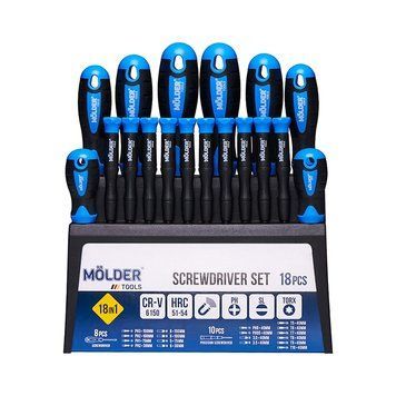 Набір викруток Molder 18шт MT32218 124271 фото