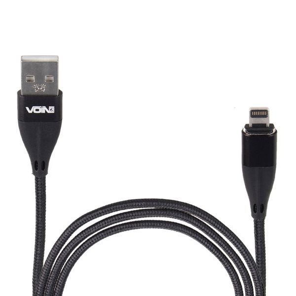 Кабель Voin 6101L BK USB - Lightning 3,0A 1м магнитный Black (VC-6101L BK) 106598 фото