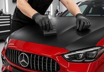 Автомобільна плівка Dark Premium Film G260424 основа - PET 165мкм Чорний мат 152см. 124649 фото