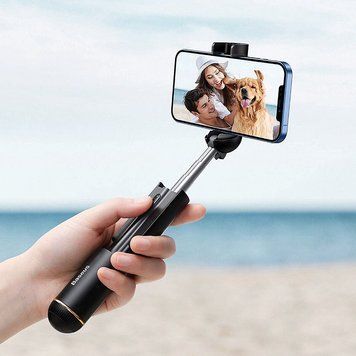 Селфі-монопод Baseus Ultra Mini Bluetooth Folding Selfie Stick 15/67.5 cm (SUDYZP-G01) Black 100507 фото